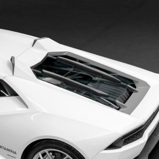 Carbon and glass bonnet with Capristo Lamborghini Huracan performance air intakes