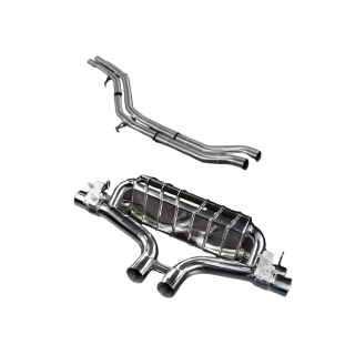 Exhaust with valve + central silencer and Wicrom Capristo Lamborghini Urus high-performance terminals