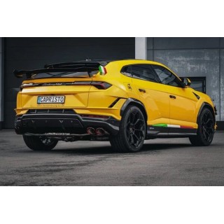 Exhaust with valve + central silencer and Wicrom Capristo Lamborghini Urus high-performance terminals