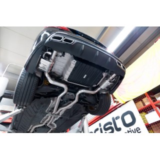 Terminal exhaust with valve + central pipe Capristo Mercedes C-Class AMG C43 W205 from 2015