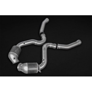 Katalysierte Sport-Downpipe 200 Zellen Capristo Mercedes C-Klasse AMG C63 W205 ab 2014