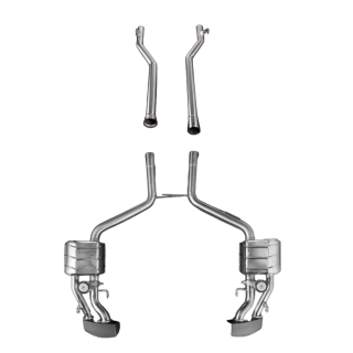 Exhaust with valve + central pipes Capristo Mercedes AMG CLS63 W218 2010 - 2018