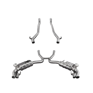 Auspuff mit Ventil + Zentralrohre CES3 Capristo Mercedes AMG S63/500 C217 2014-2020