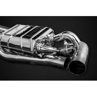 Terminal exhaust with valve + sports catalysts 250 cells Capristo Porsche 992 Carrera/S - Turbo/S