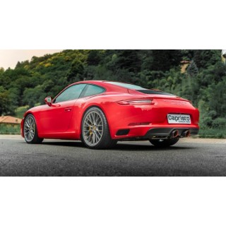 Kohlefaserauspuff mit Ventil und 250-Zellen-Katalysatoren für PSE Capristo Porsche 991.2 Carrera GTS 2017 - 2020