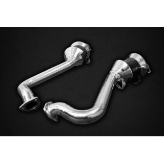 Exhaust manifolds + sports catalysts 100 cells Capristo Porsche 718 Spyder/GTS/Cayman GT4