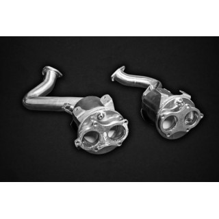 Exhaust manifolds + sports catalysts 100 cells Capristo Porsche 718 Spyder/GTS/Cayman GT4