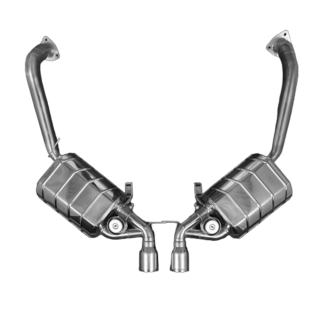 Terminal exhaust with CES3 valve decatalyzed Capristo Porsche 987 Boxster Cayman MK2 2009-2012