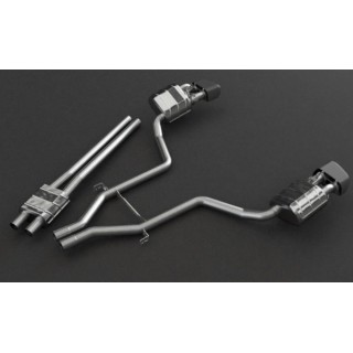 Valved terminal exhaust + central pipes CES3 Capristo Porsche 970 Panamera Executive Extended V8 S/4S/GTS