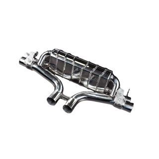 Echappement avec valve + tubes centraux et bornes carbone Capristo Porsche 536 Cayenne Turbo/Turbo E-Hybrid/GTS