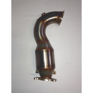 Downpipe with catalyst short model stainless steel Aros Fiat 500 Abarth 695 Maserati Edition 1.4 Turbo (180 Hp)