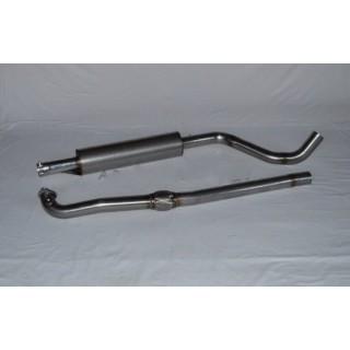 Central with stainless steel silencer Aros Fiat 500 Abarth 695 Tributo Ferrari 1.4 Turbo (180 Hp) from 2009 to 2013 Type 312