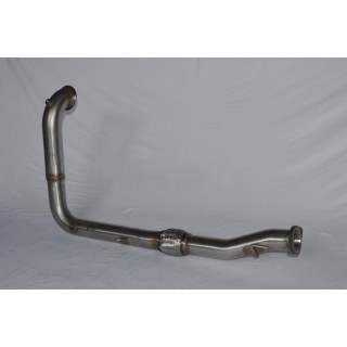 Downpipe without catalyst mod. long (V band flange) stainless steel Aros Fiat Grande Punto Abarth Kit SS 1.4T (180 Hp)