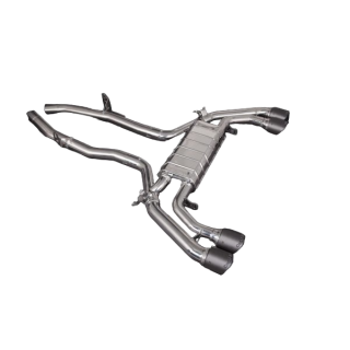 Exhaust + central pipes and Capristo carbon terminals BMW X3M Competition G01/F97