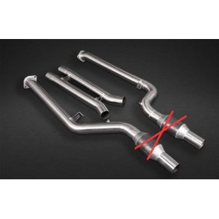 Exhaust + central pipes and Capristo carbon terminals BMW X3M Competition G01/F97