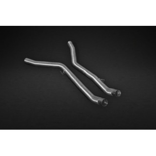 Scarico valvolato + tubi centrali e terminali carbonio CES3 capristo BMW X5/6M F15/16 2013-2018