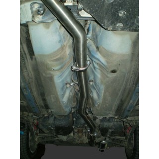 Central unit without silencer stainless steel Aros Subaru Impreza WRX STI from 2002 to 2007 Type GD/GD