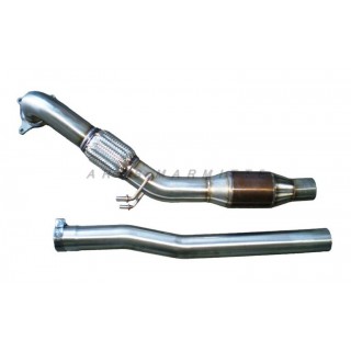 Downpipe catalizzato acciaio inox Aros Volkswagen Golf 6 R2.0 (275 Hp) dal 2010 al 2012 Type 1K