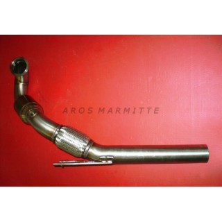 Catalyzed downpipe without OPF D70 stainless steel Aros Volkswagen Golf 7 GTI 2.0 (220/230/265/310 Hp)