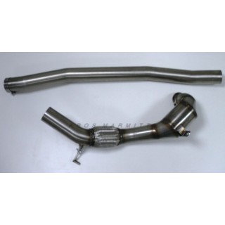 Downpipe catalysée D76 inox Aros Volkswagen Golf 7 R2.0 (300 Hp) de 2013 à 2016 Type AU