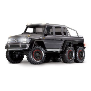 Automodello Traxxas TRX-6 MERCEDES-BENZ G 63 AMG 6X6 TRAIL CRAWLER CON KIT LUCI Grigio Cod. TXX88096-4-SLVR