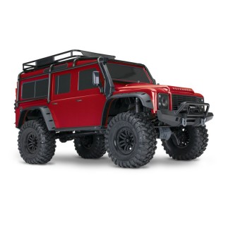 Automodello Traxxas TRX-4 LAND ROVER DEFENDER TRAIL CRAWLER Rosso Cod. TXX82056-4-RED