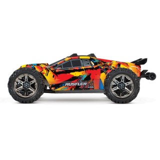 Automodello Traxxas RUSTLER VXL 4WD BRUSHLESS TSM - SOLAR FLARE TXX67076-4-SLRF