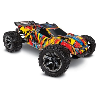 Automodello Traxxas RUSTLER VXL 4WD BRUSHLESS TSM - SOLAR FLARE TXX67076-4-SLRF