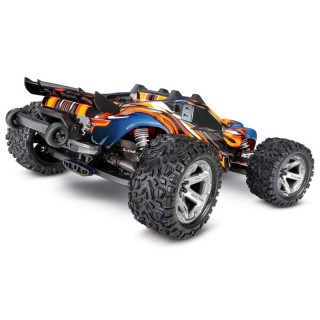 Automodelli Traxxas RUSTLER VXL 4WD BRUSHLESS TSM Blu/Arancione TXX67076-4