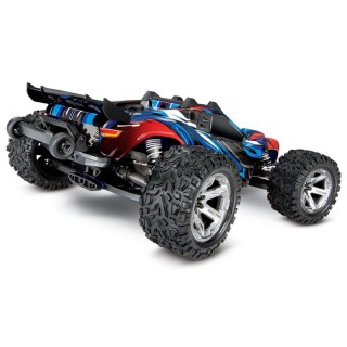 Automodelli Traxxas RUSTLER VXL 4WD BRUSHLESS TSM Blu/Rosso TXX67076-4