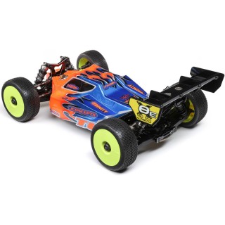 Automodello TLR 8ight-X/E 2.0 Combo Nitro/Electric Buggy 1:8 4WD Race Kit Arancione/Blu TLR04012