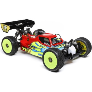 Automodello TLR 8ight-X/E 2.0 Combo Nitro/Electric Buggy 1:8 4WD Race Kit Rosso/Giallo TLR04012